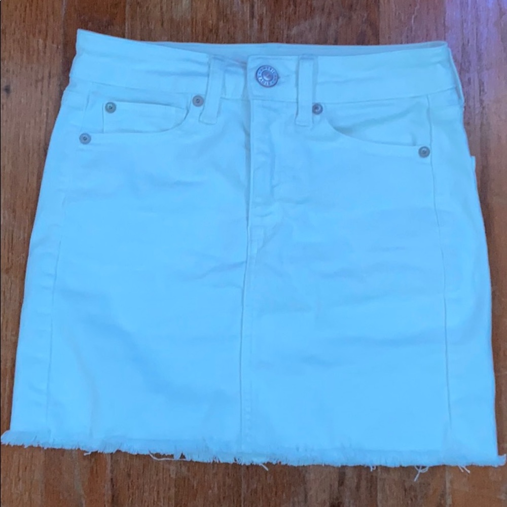 Mini denim skirt